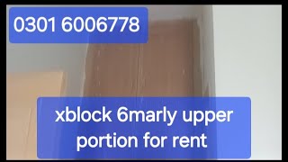 Xblock 6marla upper portion for rent in new satellite town sargodha