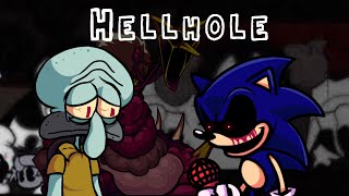 Fnf-Hellhole, But The Cancelled Duo With A Guest Hellhole, But Sonic.exe, Squidward, And Hypno.