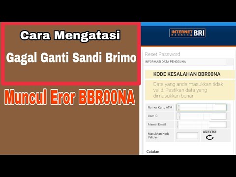 CARA MENGATASI SANDI APLIKASI BRIMO EROR KODE BBR00NA