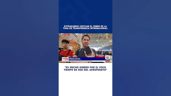 🔴🔵 Jorge Chávez Airport: Foreigners question the TUUA fee for international flights