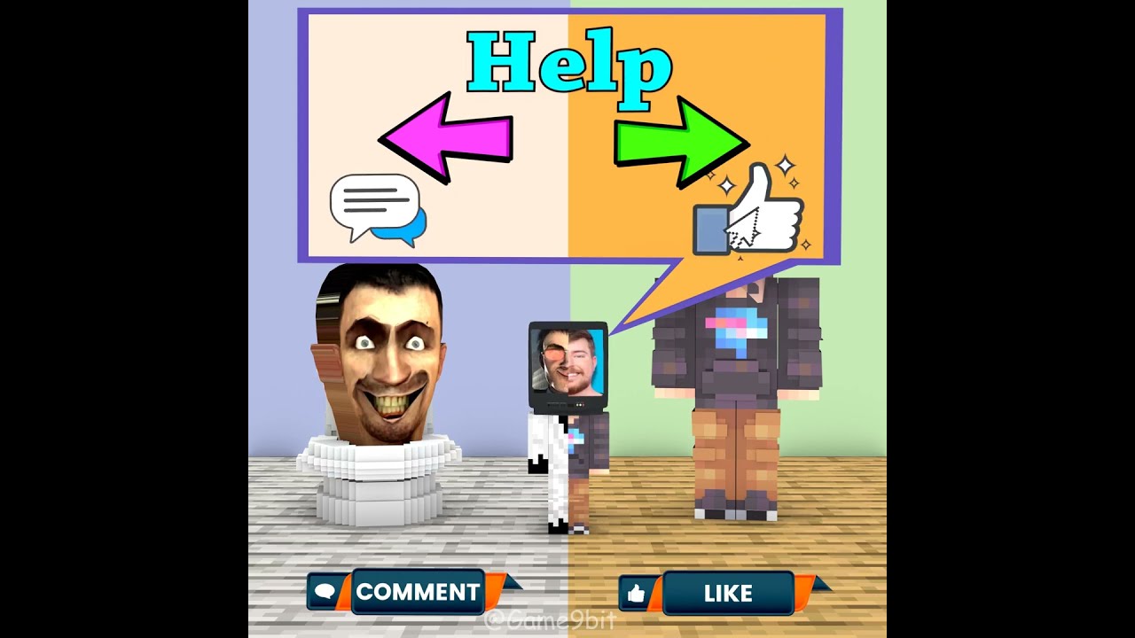 Who Will You Choose Mrbeast Or Skibidi Toilet 