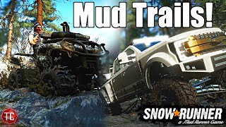 SnowRunner: My Ford F450 SEMA Truck Hauls Can-Am To MUD TRAILS!! RP