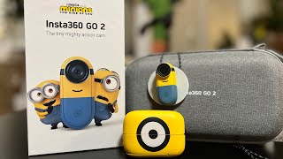 Insta360 Go2 Minions Edition and Carrying case Unboxing video.
