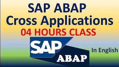 ABAP CROSS APPLICATION Tutorial   SAP Cross Applications   RFC Development BAPI, ALE IDOCS   SAPTube