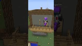 Строим небольшой средневековый дом в Minecraft #shorts #minecraft