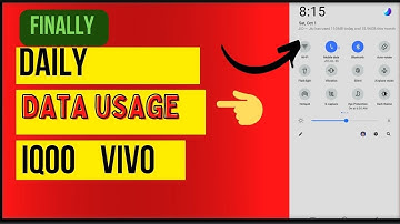 how to see daily data usage in iqoo z6 mobile 🙂 how to see daily data in iqoo z6