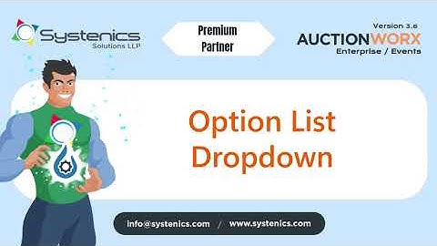 Organize Lot Data Using Option List Dropdowns in AuctionWorx Events 3.6