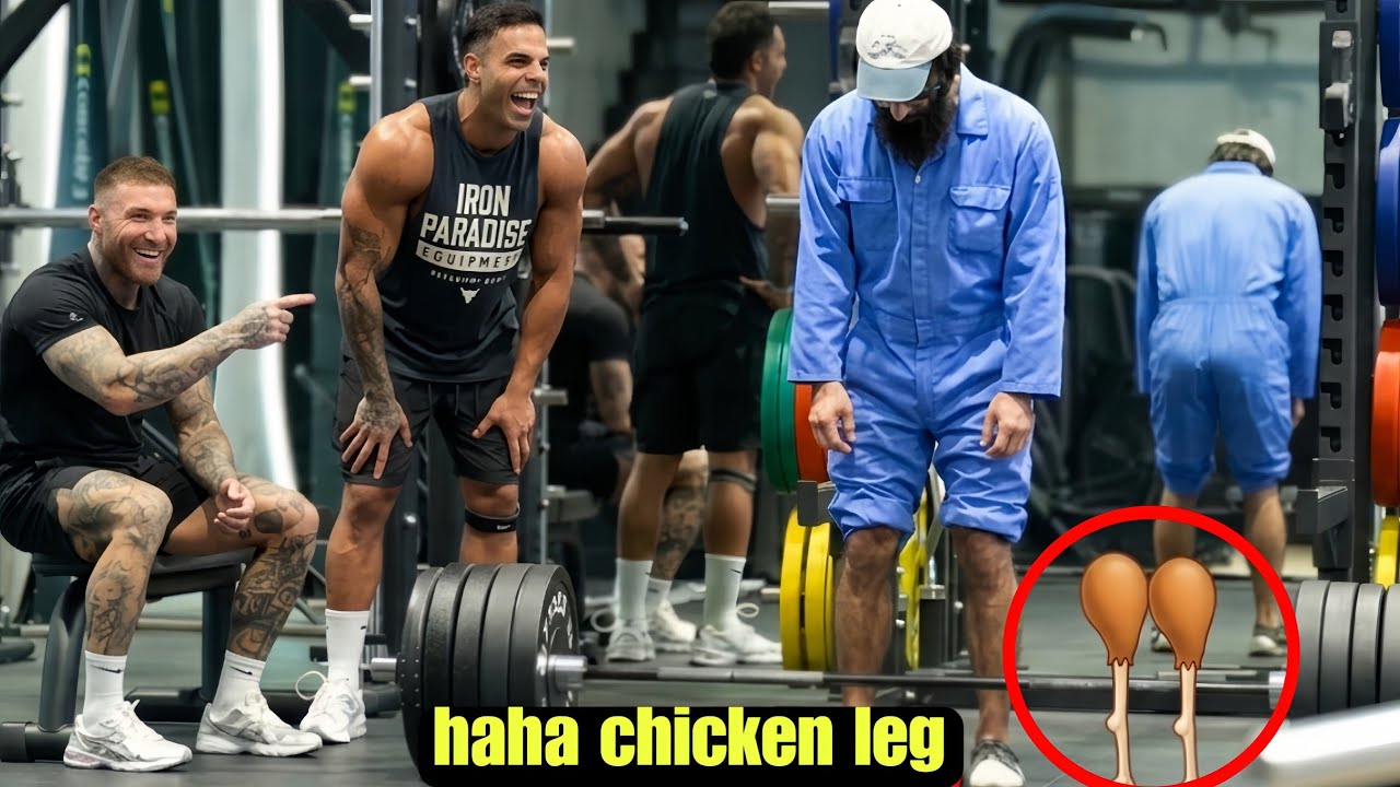 Calling me CHICKEN Legs 😠...Turn into Biggest Gym Surprise|Anatoly gym prank 