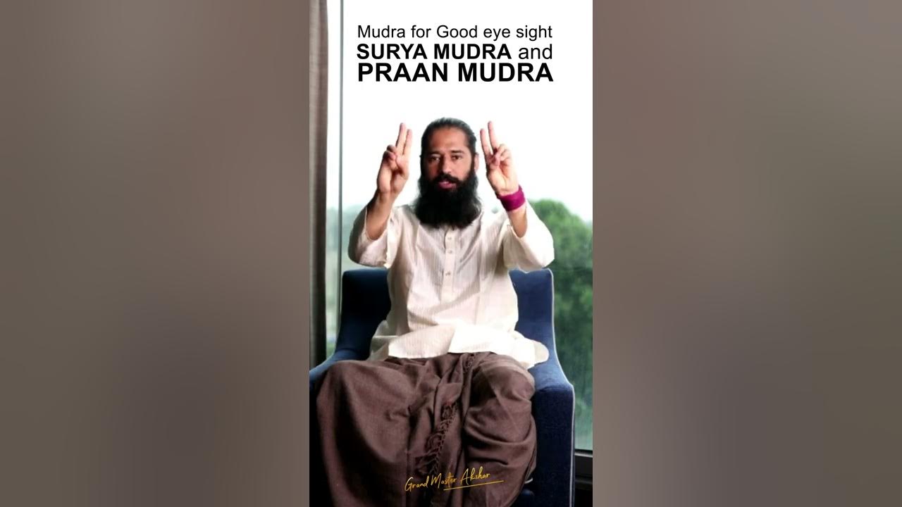 Mudra for Good Eye Sight | Surya Mudra and Praan Mudra By Grand Master Akshar #shorts