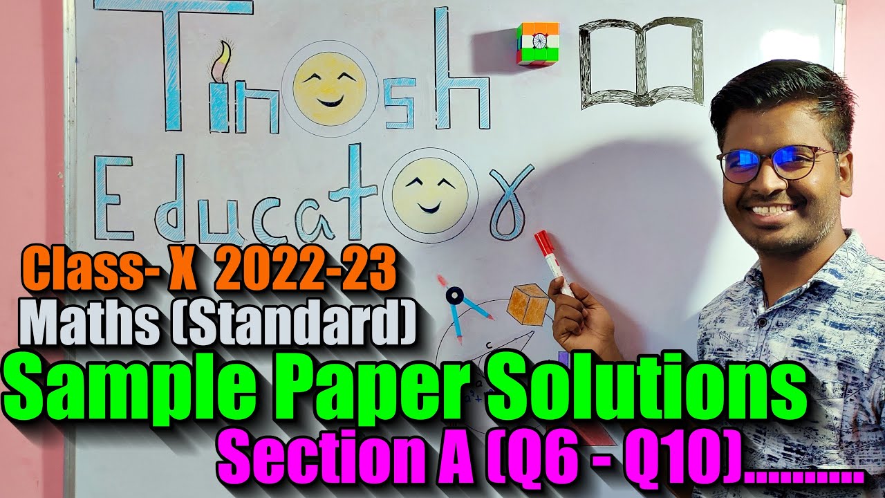 Class X (202223) Maths(Standard) Sample Paper solutions YouTube