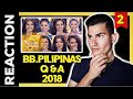 Binibining Pilipinas 2018 Q and A Reaction! - Catriona Gray's Year! FIERCE Competition 😍 Part 2