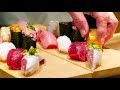 Japanese Street Food - TSUKIJI MARKET SUSHI SASHIMI Japan Seafood