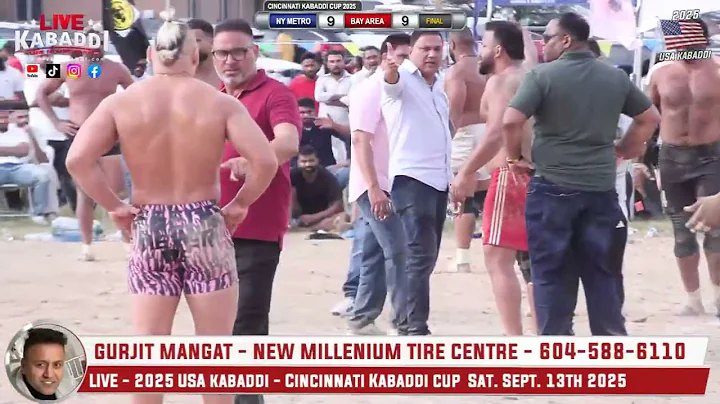 FINAL - Cincinnati Kabaddi Cup 2025 - Bay Area Kabaddi Club Vs. New York Metro