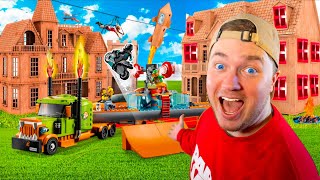 LEGO City BOX FORT! LEGO City Stuntz Show Arena, Space Stations & More ...