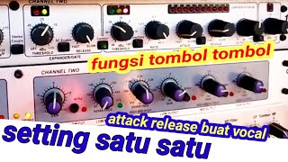 How to set up the DBX 166XS compressor