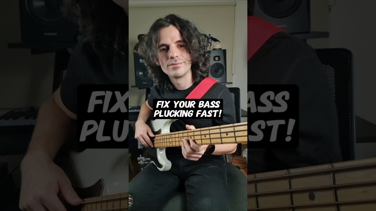 Watch Number 1 exercise to clean up your bass plucking technique! on YouTube Watch Number 1 exercise to clean up your bass plucking technique! on YouTube