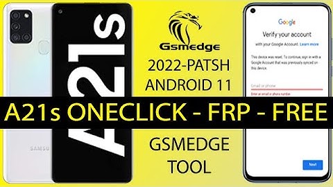 FRP Bypass Samsung A21s Oneclick Remove Google Account 2022 Security