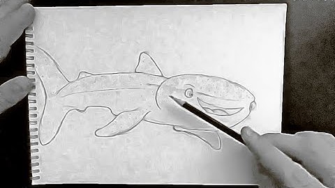 How to Draw Destiny the Whale FAST | Finding Dory