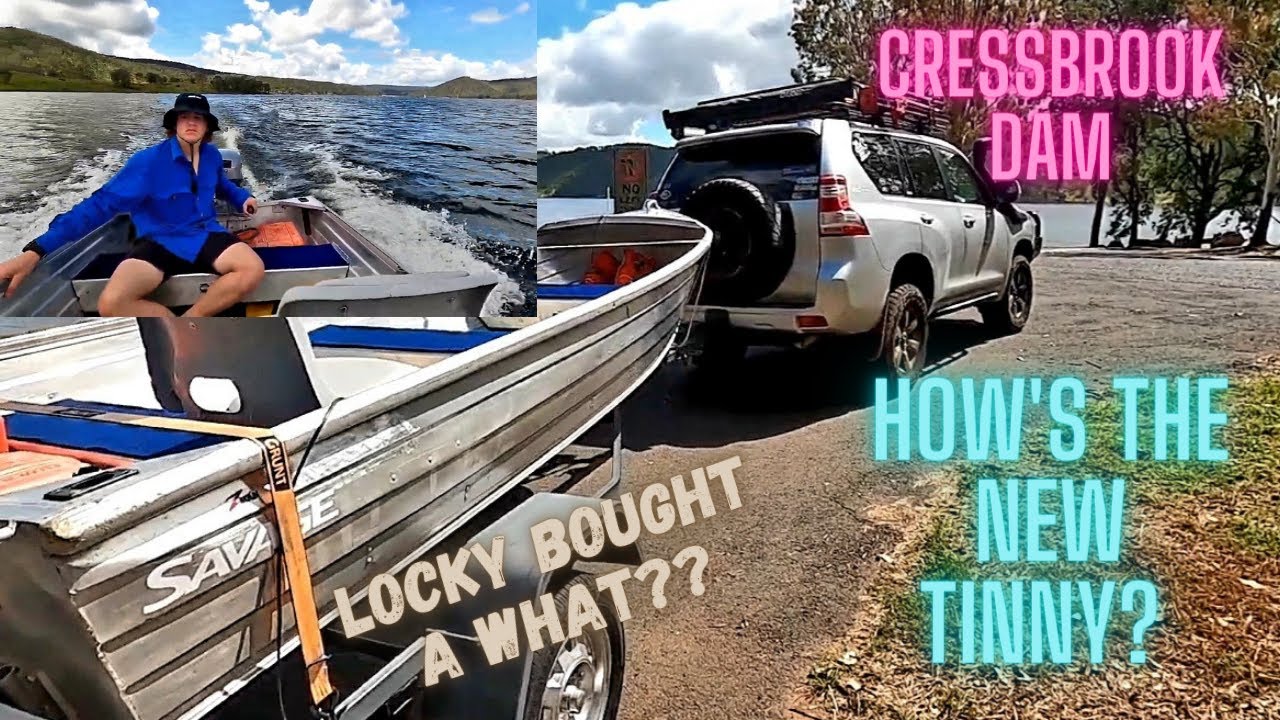 Cressbrook Dam in the Tinny