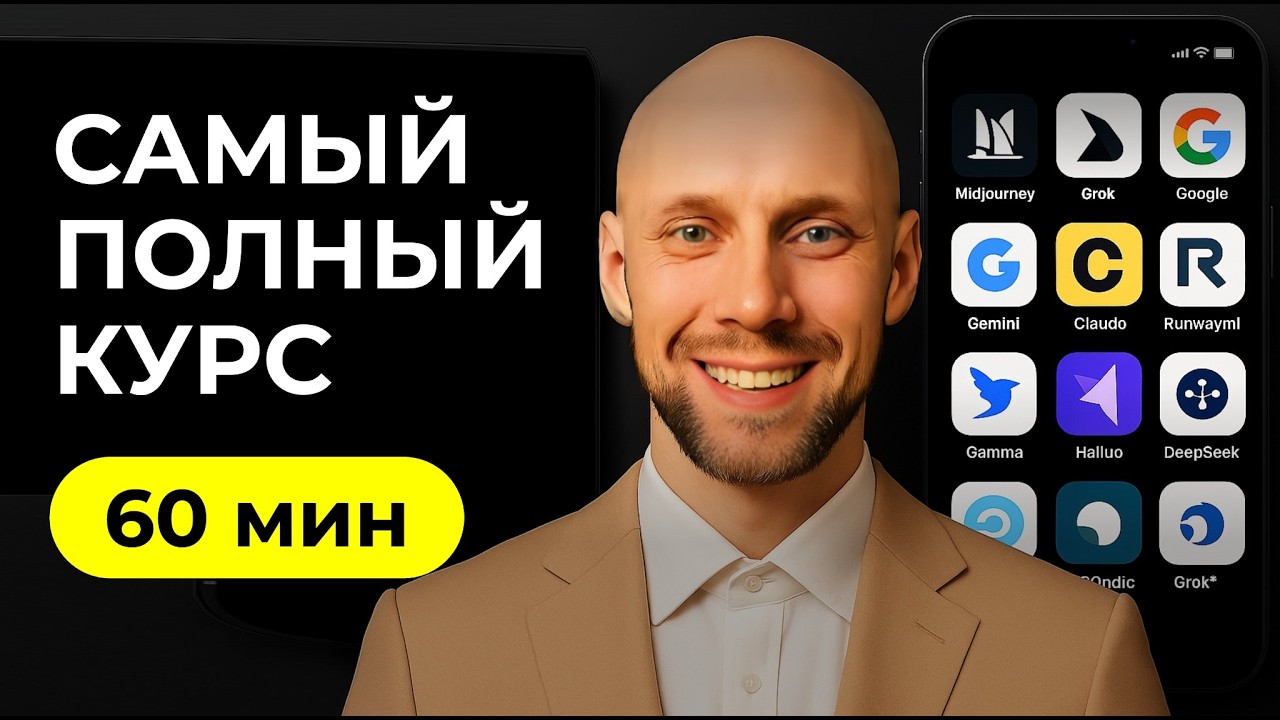 Все нейросети: от новичка до PRO. Большой бесплатный курс.