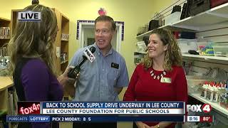 Foundation for Lee County Public Schools holds local supply drive
