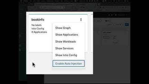 Kiali - Enable Istio Auto Injection