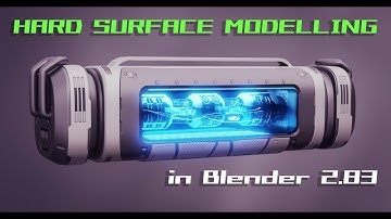 Hard surface scifi modelling in Blender with Hardops Boxcutter and Decal Machine - timelapse