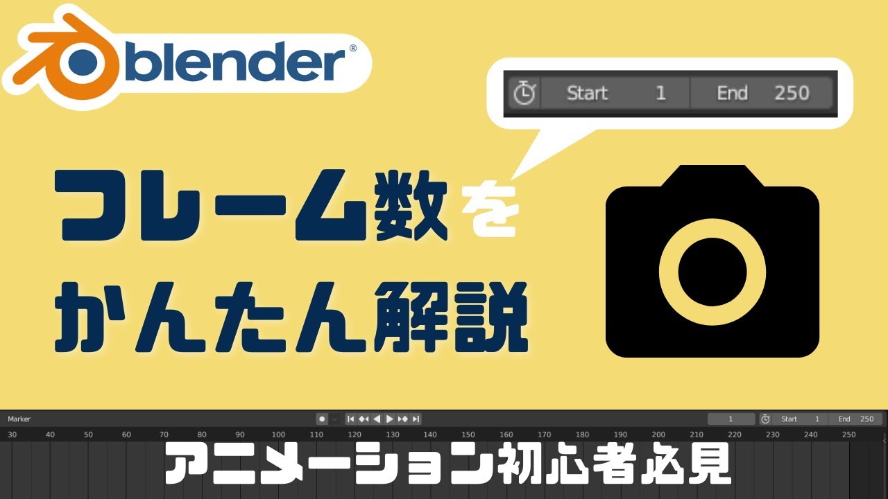 【blender初心者】フレーム数とフレームレートとは？ YouTube