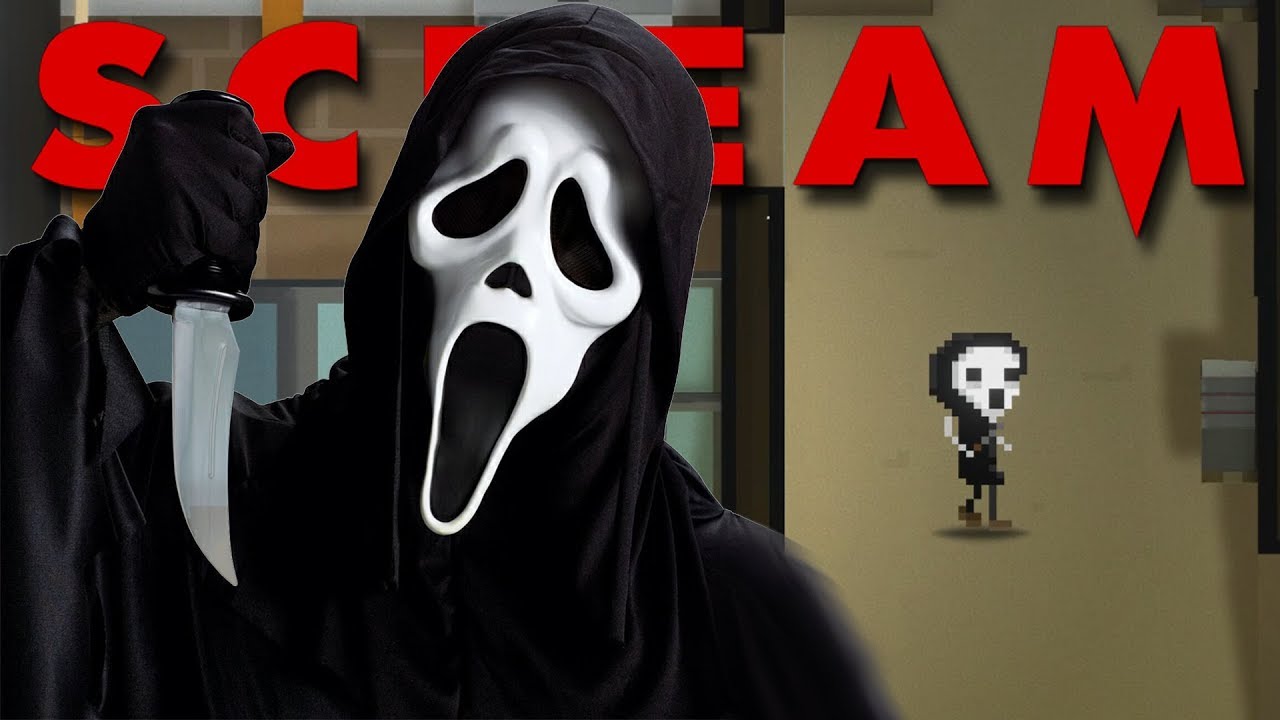 Scream The Game Pavor Gameplay Horror Movie Game Ghostface Youtube - ghost face mask roblox