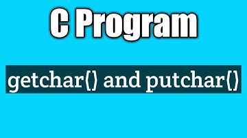 Write a program to illustrate getchar and putchar in c vision academy