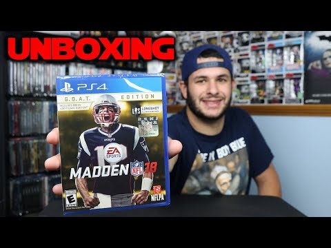 Madden NFL &rsquo;18 GOAT 에디션 PS4 언박싱