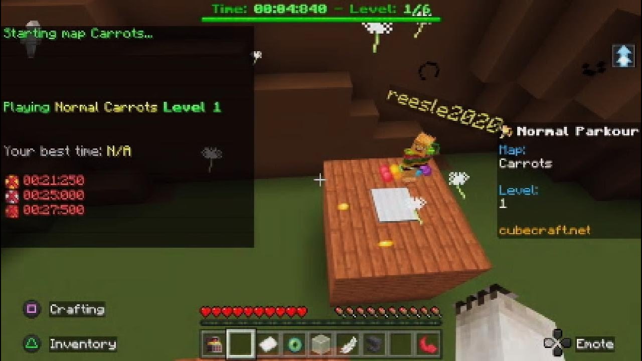 New Parkour Map?!?! Cubecraft Spring update - YouTube