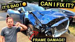 ✅I Bought this TOTALED Mazda How Bad Can it Really Be? 🤬