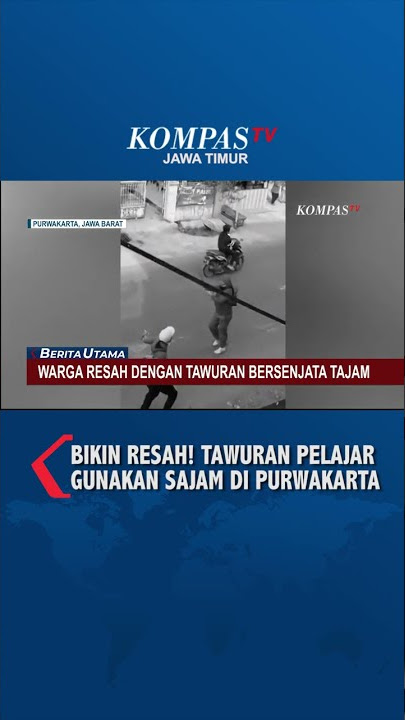 Warga Resah dengan Tawuran Pelajar Gunakan Sajam di Purwakarta #shorts #tawuran #pelajar #resah