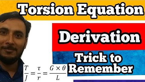 Torsion Equation Derivation in Hindi || Torsion equation in hindi || torsion derivation in hindi