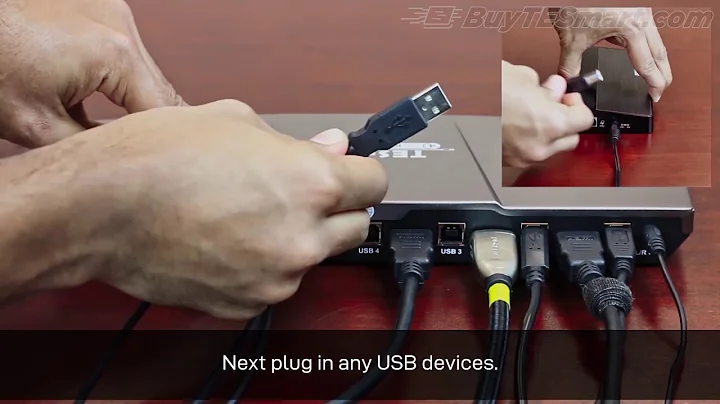 TESmart KVM Setup Video 4K 60hz HDMI KVM Switch