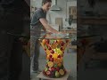 I Made a Coffee Table Out of Plastic Fruits! 🍇🍓#luxurydecor #tabledesign #fruitdecor