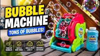 MAKE KIDS SMILE BUBBLE FUN Bubble Machine Review | Extra Large Bubbles for Kids & Toddlers