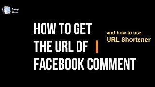 Facebook Comment URL tutorial (share to other as a plugin)