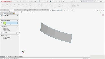 EXTEND SURFACE - Solid Works Tutorial