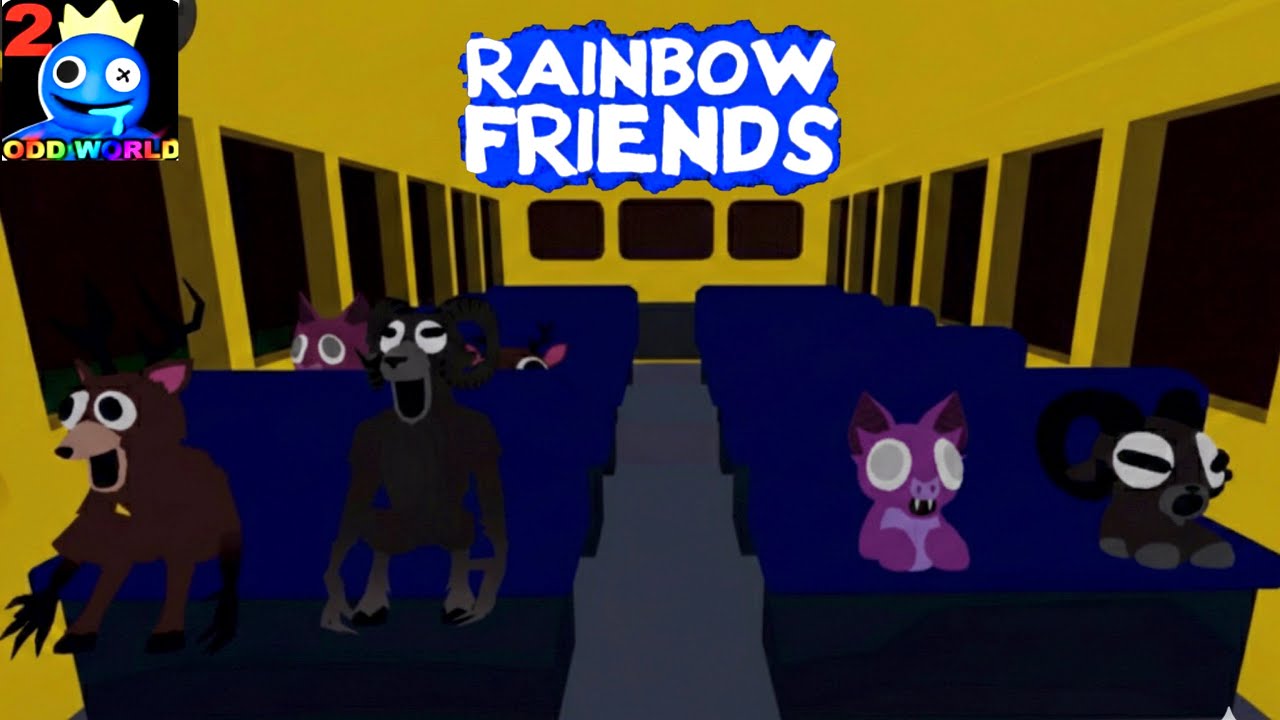 Playing as Baby Deer Ram Bat vs Normal Deer Ram Bat in rainbow friends chapter 1 full Gameplay 