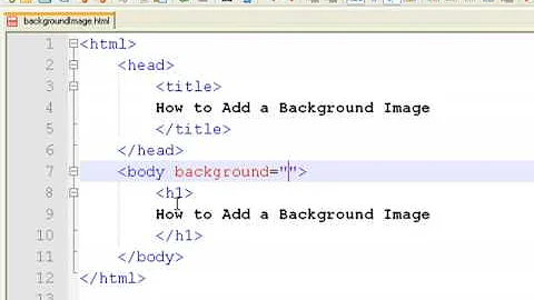 How to Create Web Pages Using HTML : How to Add a Background Image to a Web Page