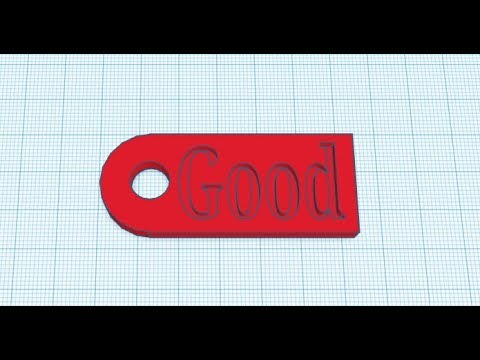 Making a Key Chain Tag In TinkerCAD- No Sound