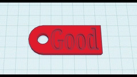 Making a Key Chain Tag In TinkerCAD- No Sound