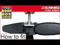 Kamei roof box ttrack adapter km52003  how to fitting guide