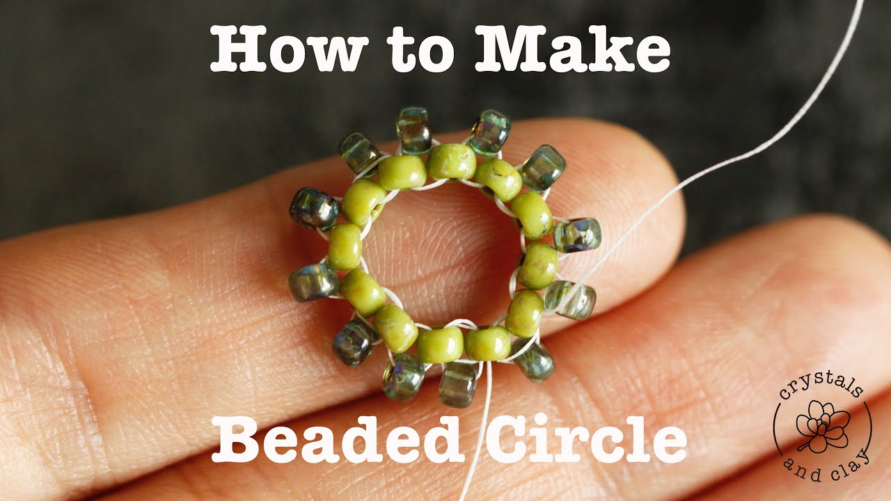 How to make a beaded circle using Miyuki seed bead 