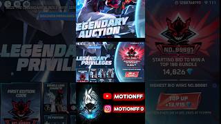 Legendary Acution event /free fire/Legendary Acutiom Bundle/ #freefire #ff