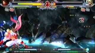 Blazblue Continuum Shift:Dark Obliske(lambda) vs STAY FREE SCRUBS(bang)