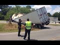 Semi Truck Breaks In Half (RAW FOOTAGE)