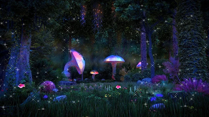 Enchanted Forest Night Ambience  Mystical atmosphere, calming nature sounds & occasional rain.